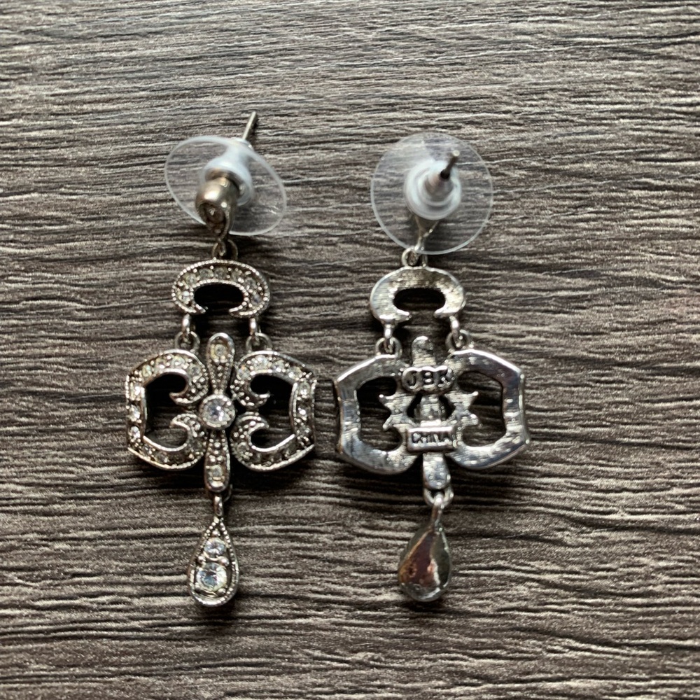 MINT JBK Camrose & Kross Jackie Kennedy Art Deco Dangle Earrings